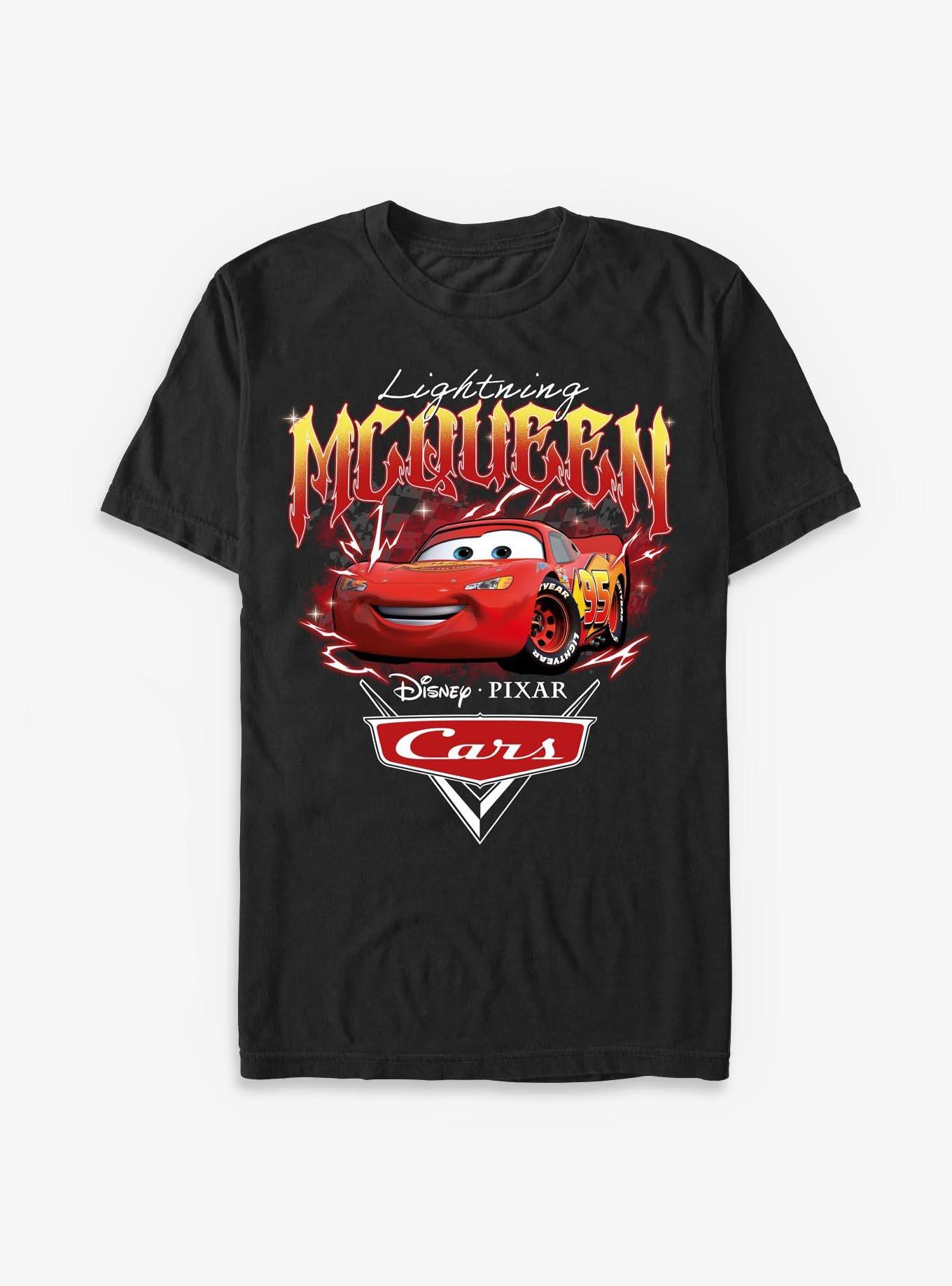 Cartoon Animated Cars Lightning Mcqueen Shirt T Shirt Everyday Wear