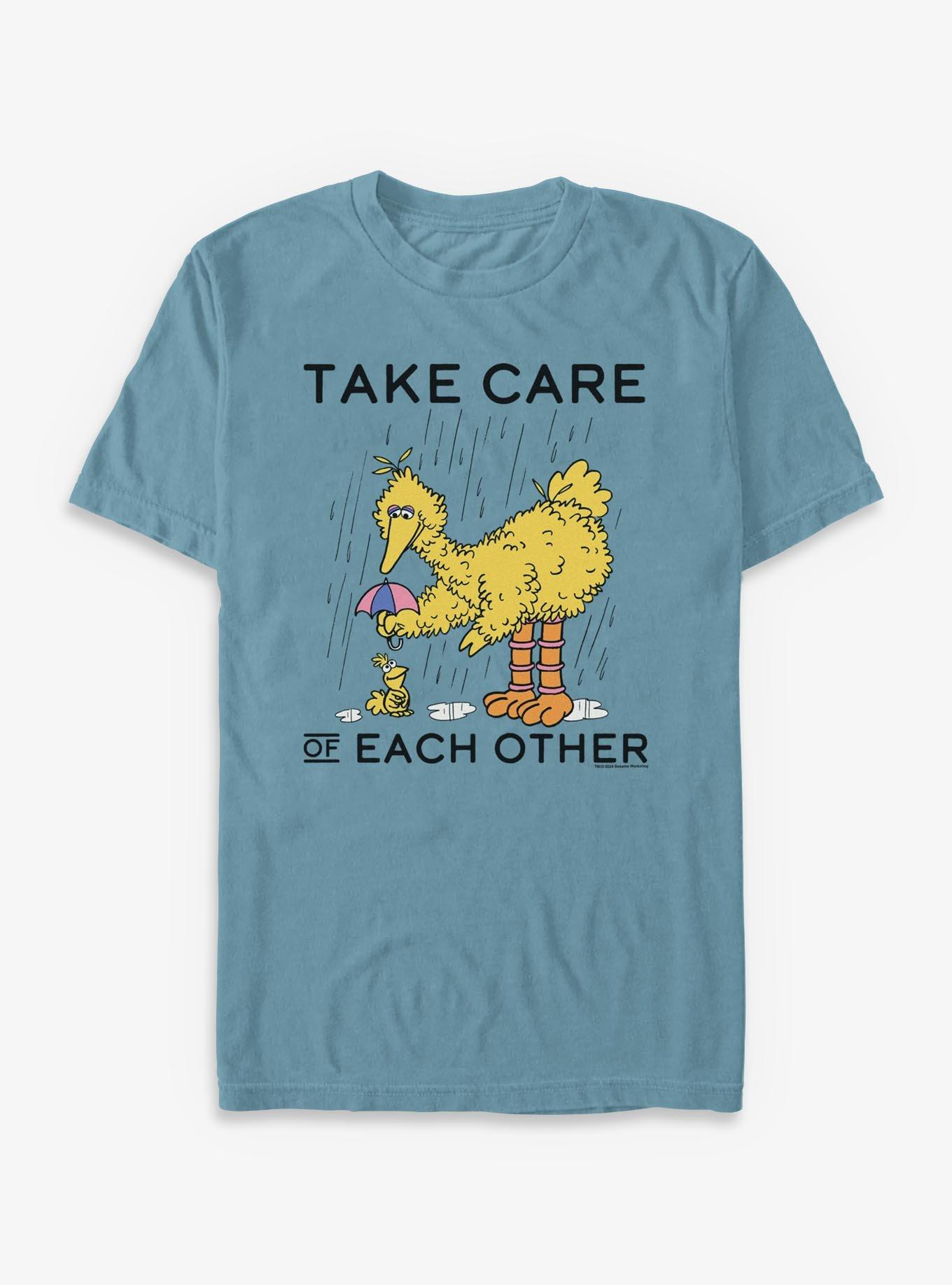 Sesame Street Take Care Of Each Other Garment Dye T-Shirt | Premium Unisex T-Shirt, Trending Graphic Tee