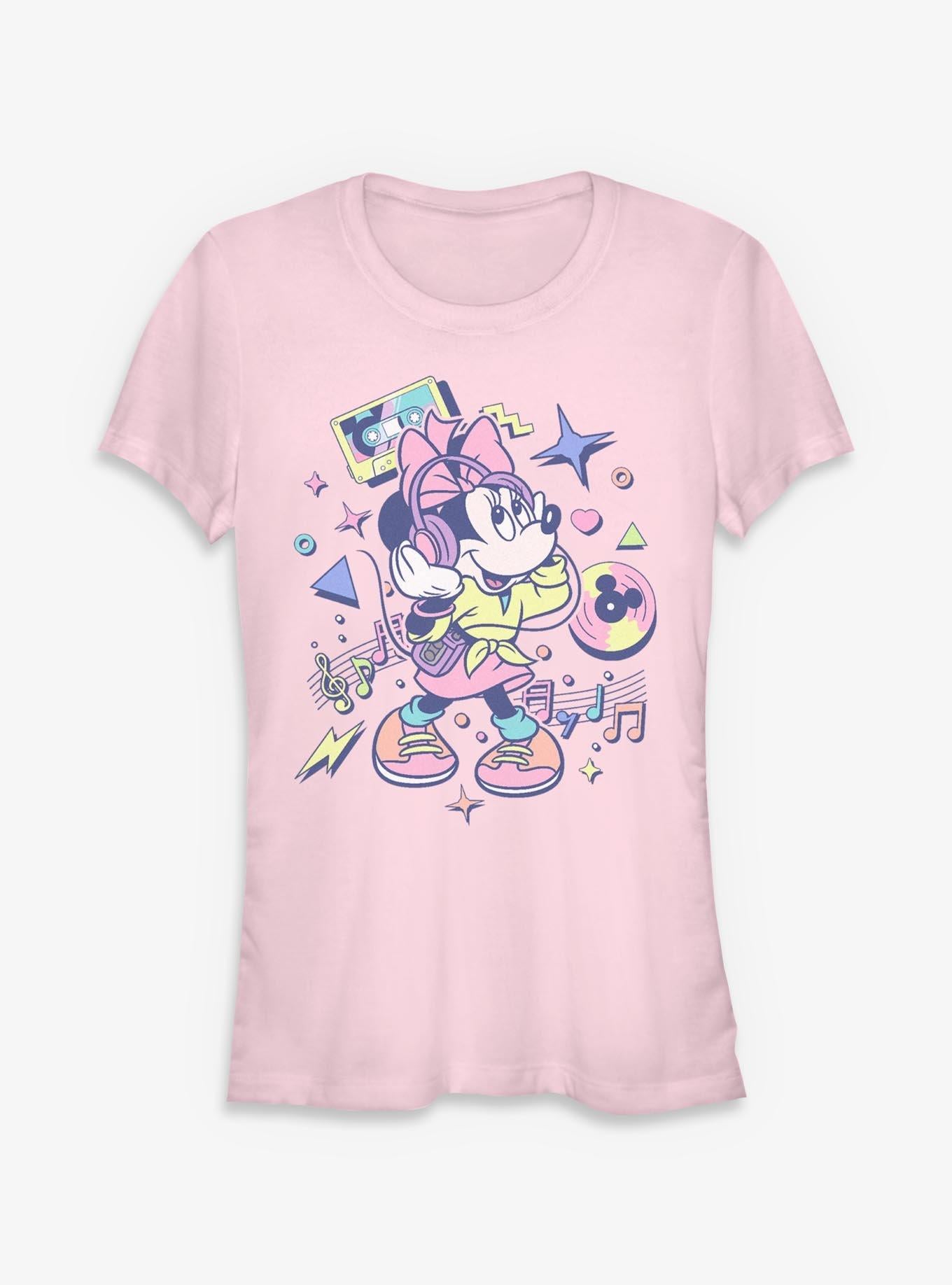 Cartoon Minnie Mouse Minnie Memphis Girls Shirt T Shirt Everyday Wear
