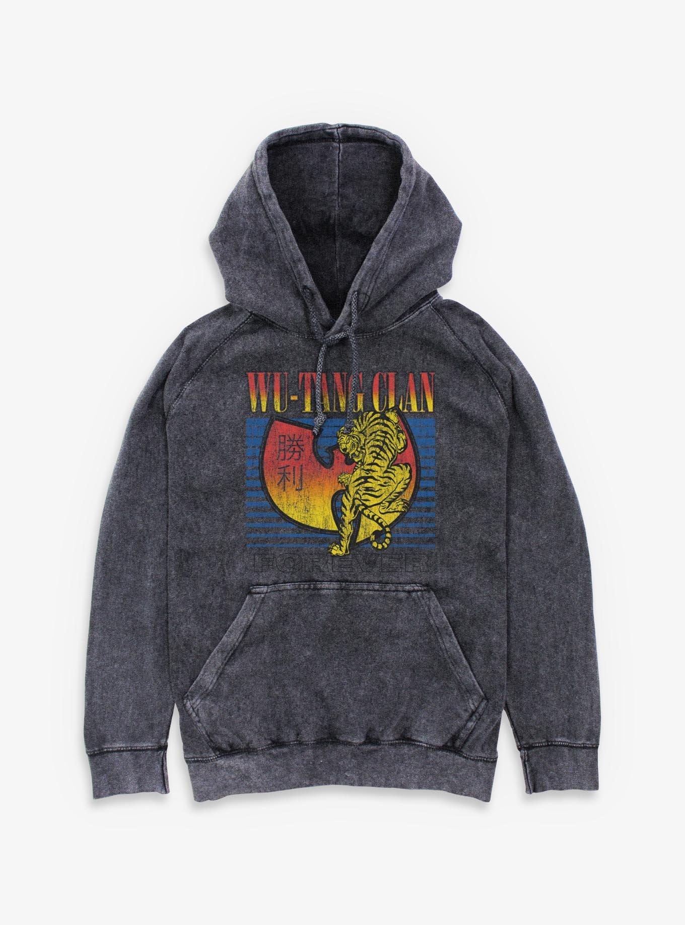 Wu-Tang Clan Forever Tiger Logo Mineral Wash Hoodie