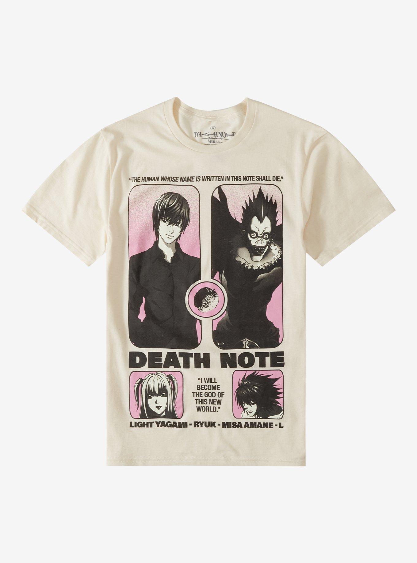 Death Note Pink Ombre Panels Shirt T Shirt US Trend