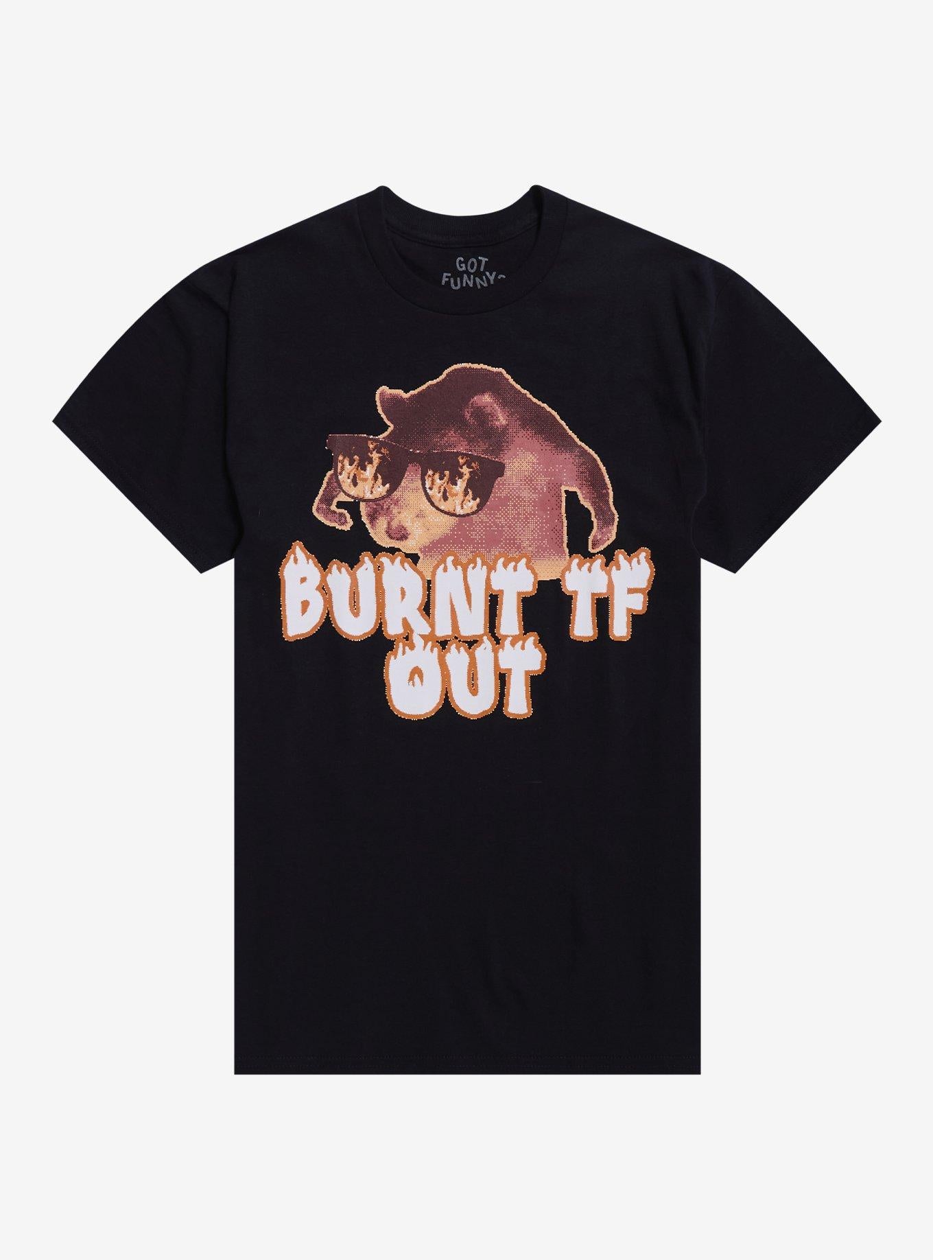 Burnt TF Out Rat Shirt By Funny T Shirt Everyday Wear