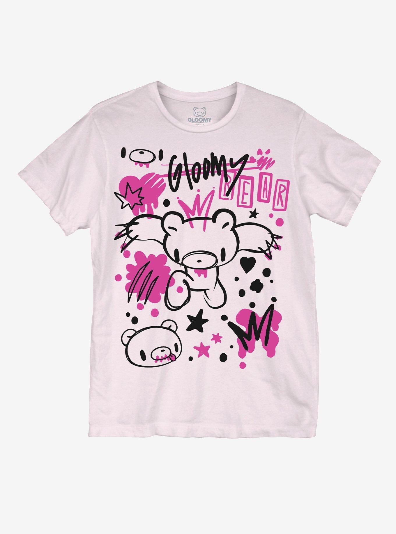 Gloomy Bear Neon Splatter Doodle Shirt T Shirt New Arrival