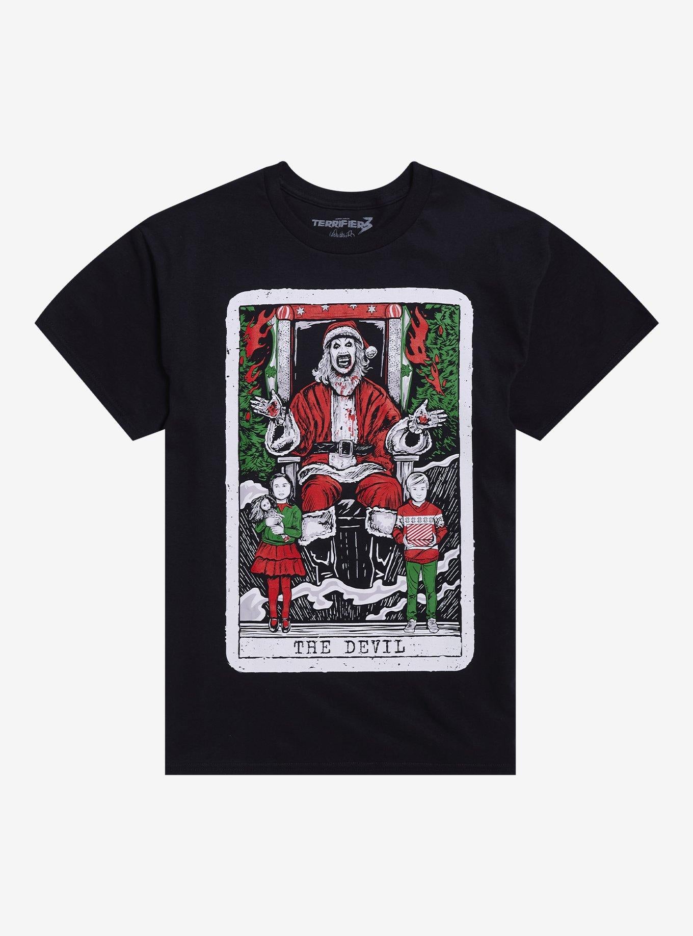 Terrifier Santa Tarot Shirt By Vertebrae33 T Shirt Everyday Wear