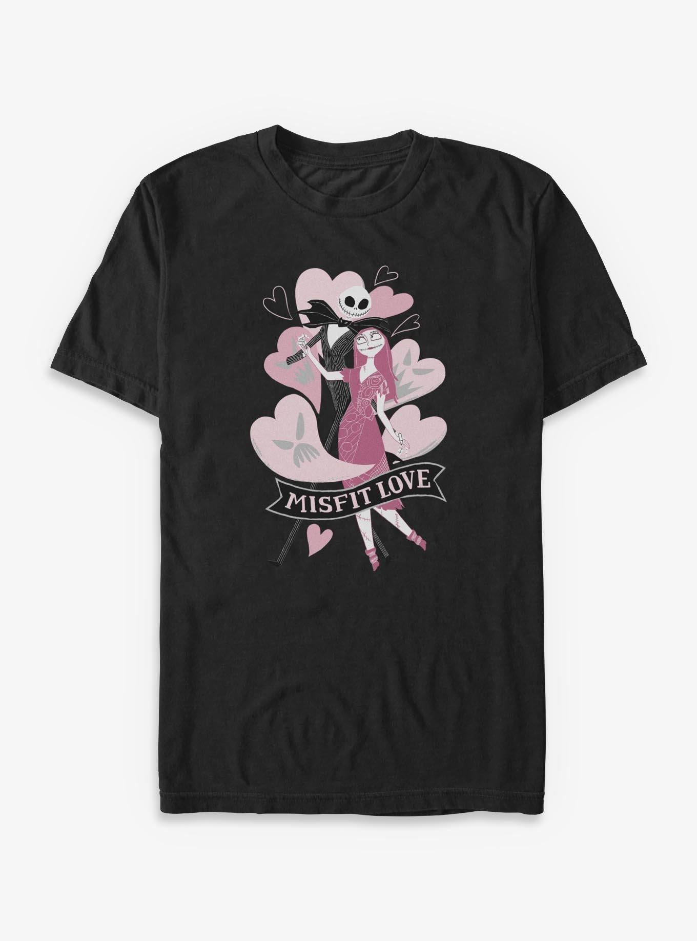 Cartoon The Nightmare Before Christmas Jack Sally Misfit Love Shirt T Shirt Clean Design