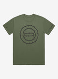 Type Negative Barbed Wire Logo Shirt T Shirt Clean Design