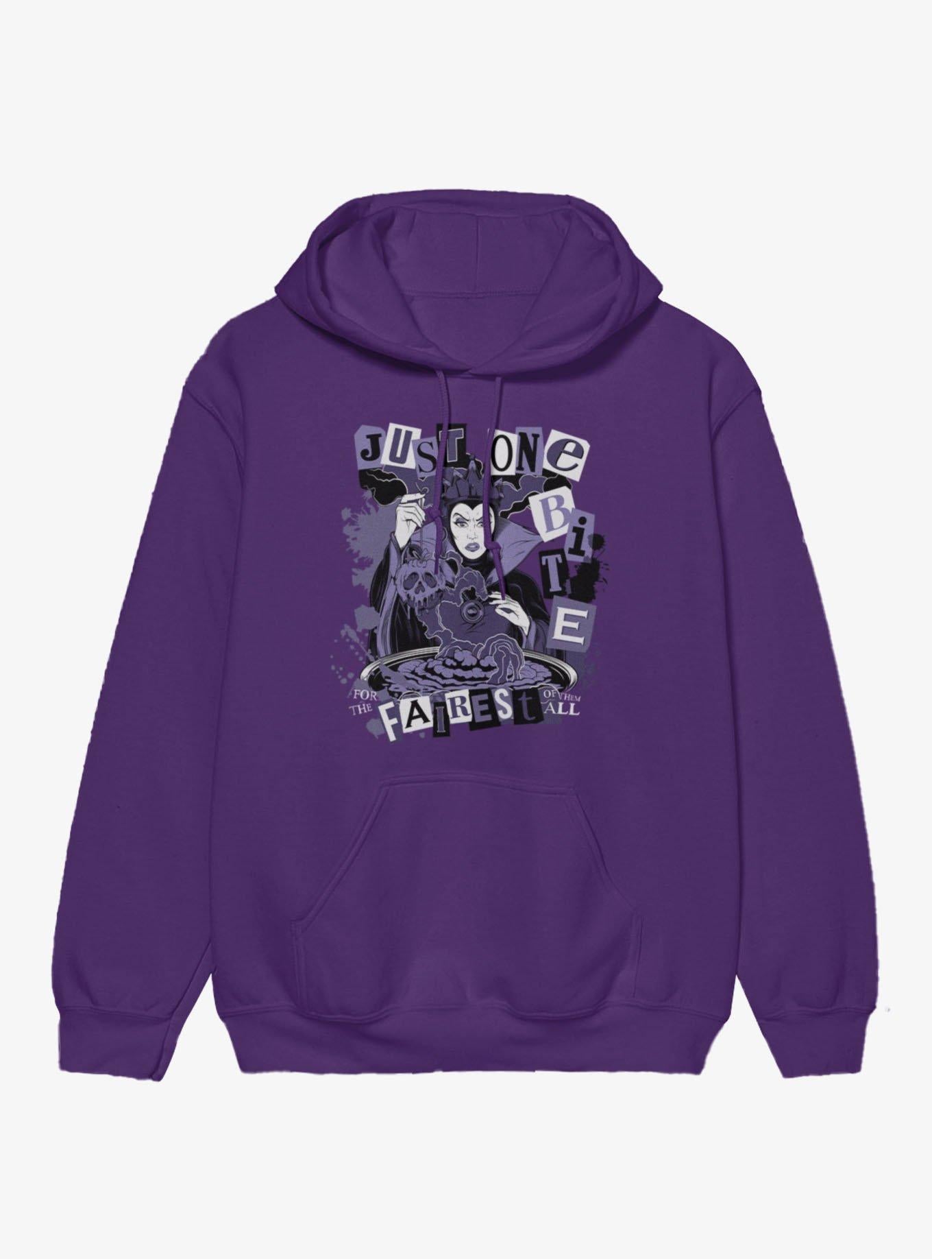 Disney Villains Snow White Evil Queen Just One Bite Block Letters Hoodie Hot Topic Exclusive