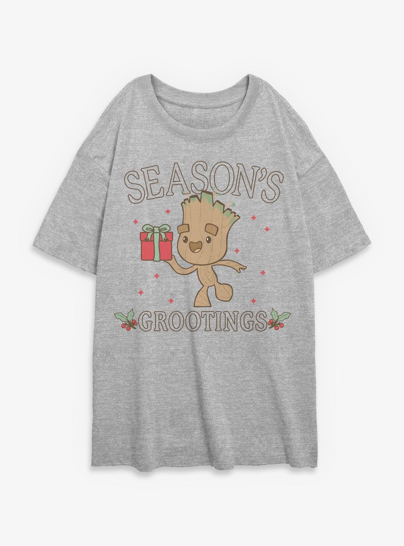 Marvel Groot Tree Season Girls Oversized T-Shirt | Premium Unisex T-Shirt, Trending Graphic Tee