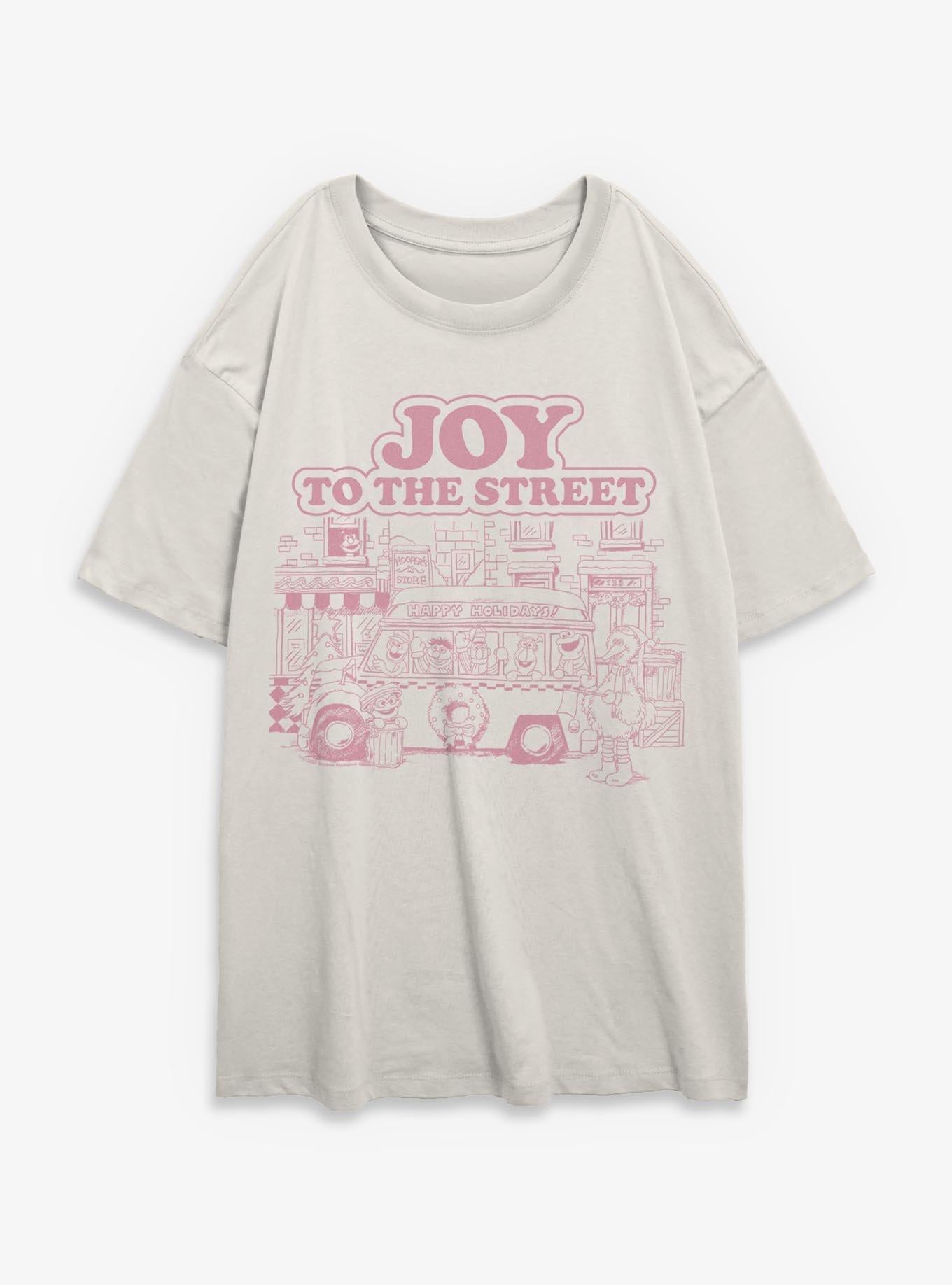 Sesame Street Joy To The Street Girls Oversized T-Shirt | Premium Unisex T-Shirt, Trending Graphic Tee