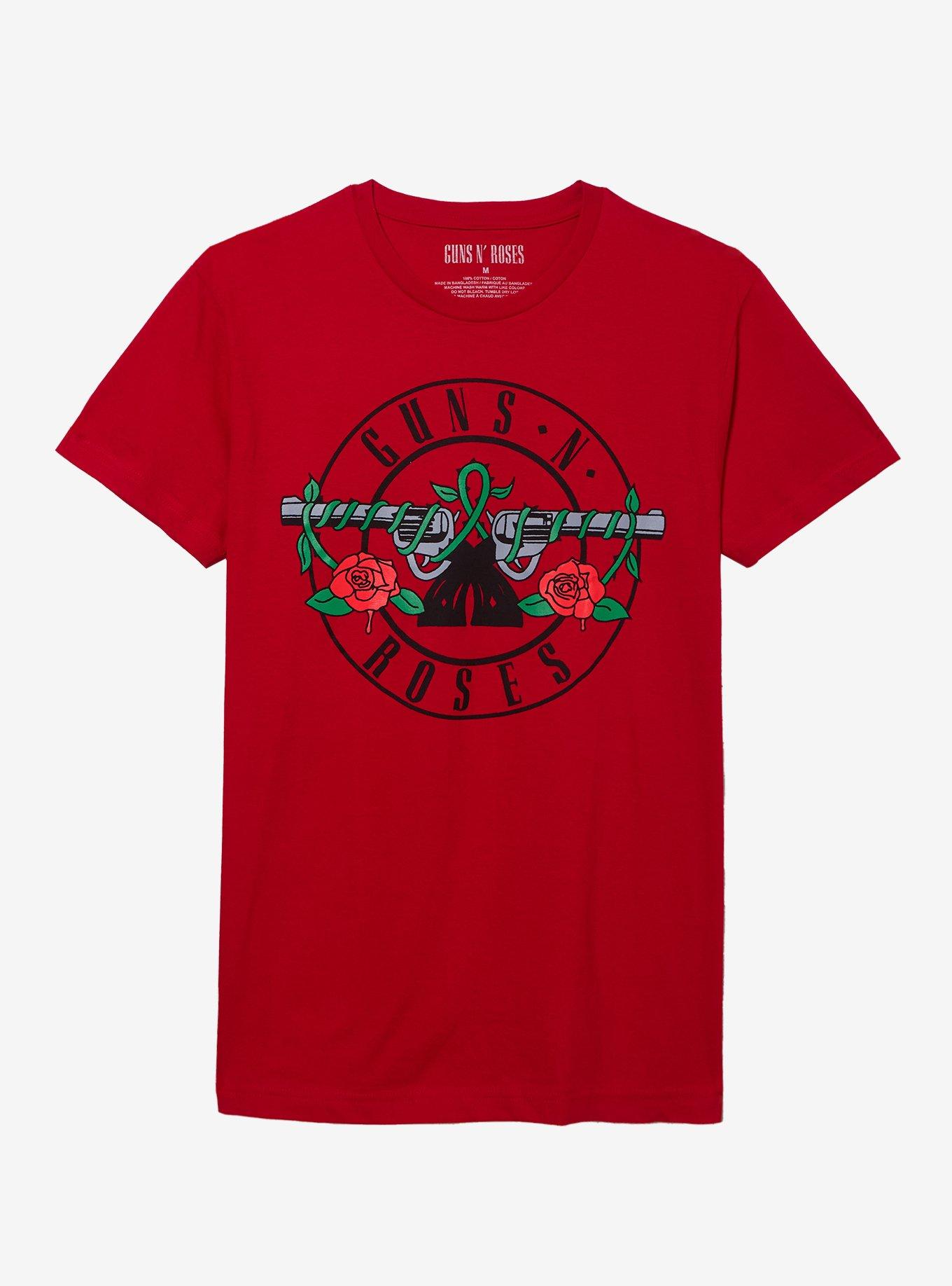 Guns Roses Red Logo Shirt T Shirt Minimal Style