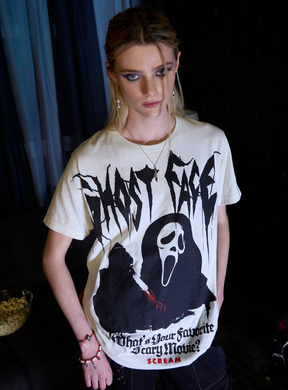 Ghost Face Favorite Scary Movie T-Shirt