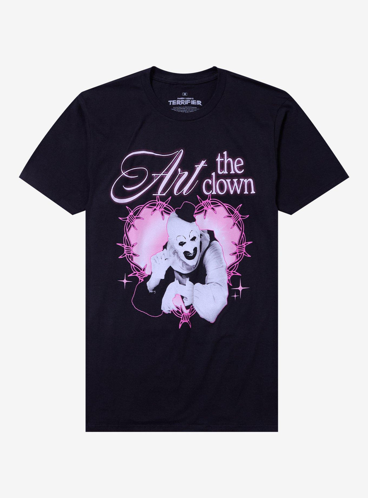 Terrifier Art The Clown Barbed Wire Heart T-Shirt