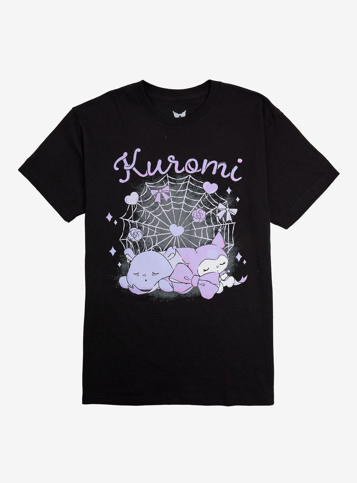 Kuromi Baku Spiderweb Nap T-Shirt
