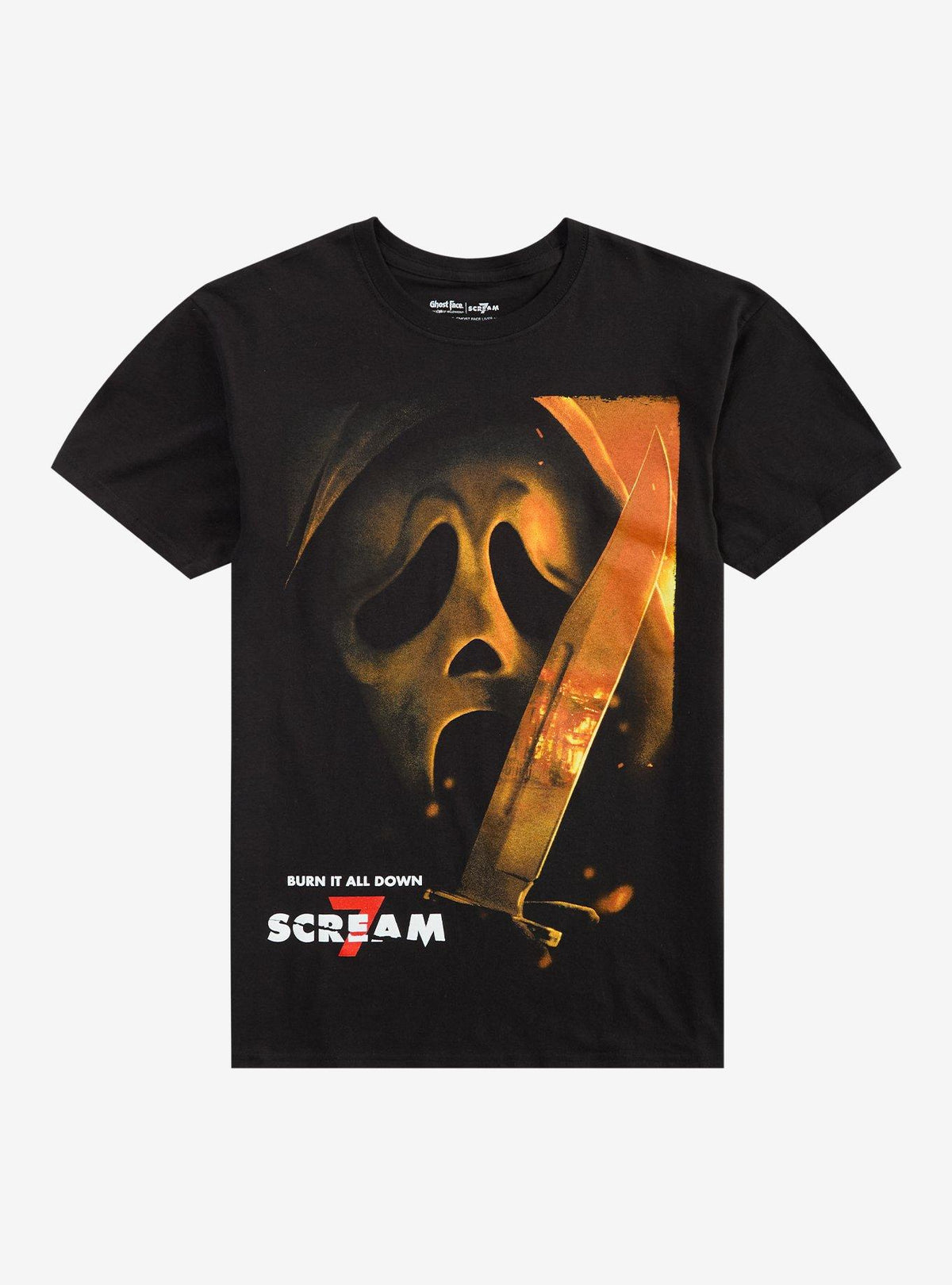 Scream 7 Ghost Face Burn It Down T-Shirt