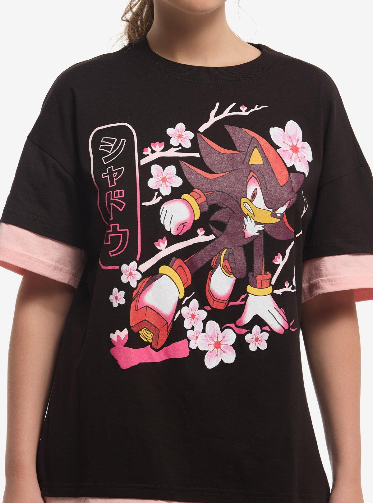 Sonic The Hedgehog Shadow Sakura Layered T-Shirt