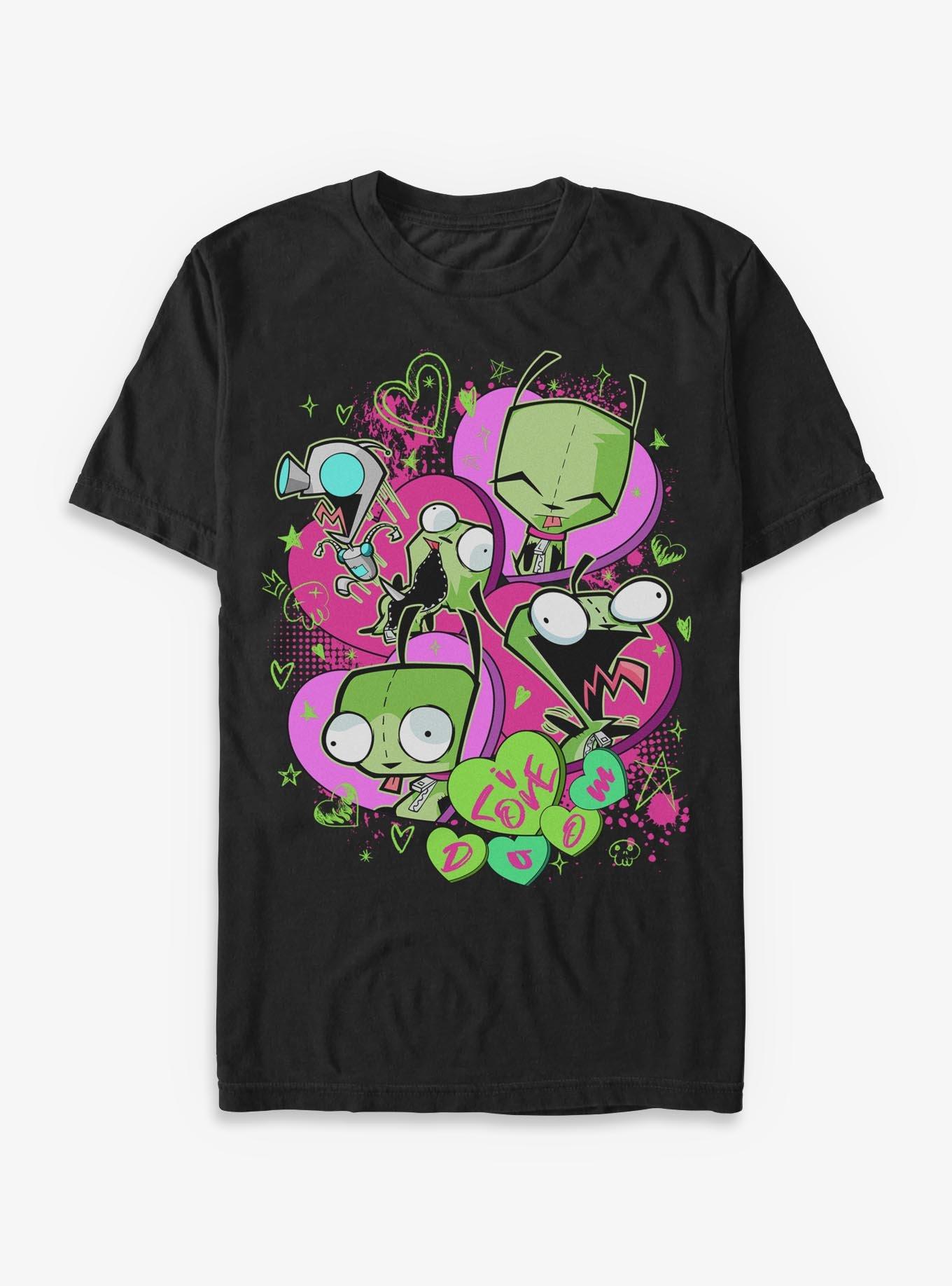 Invader Zim I Love Doom Gir Shirt T Shirt Minimal Style