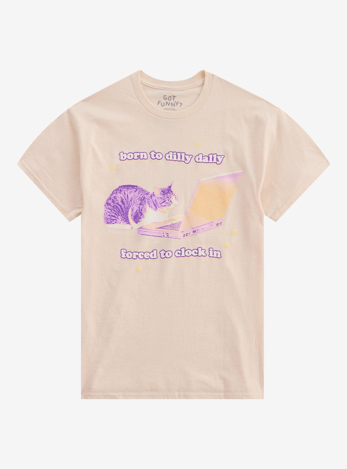 Born To Dilly Dally Cat T-Shirt By Got Funny?