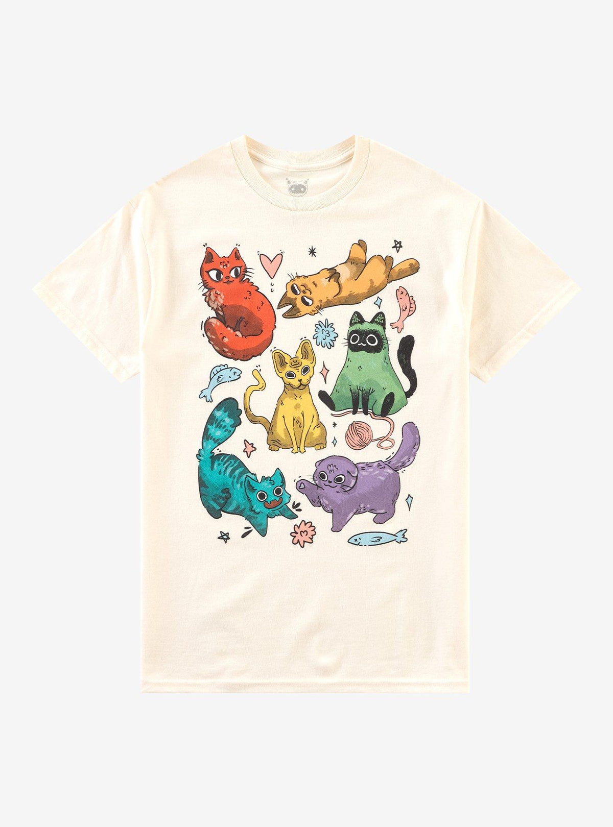 Cat Rainbow Collage T-Shirt By Guild Of Calamity