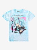 Hatsune Miku Crypton Blue Tie-Dye T-Shirt