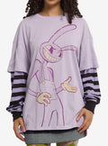 The Amazing Digital Circus Jax Stripe Twofer Long-Sleeve T-Shirt
