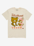 Rilakkuma Friends Japanese Text T-Shirt