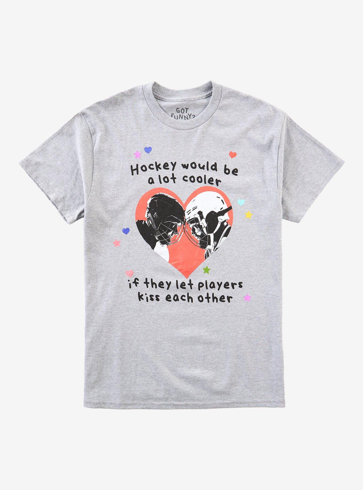 Hockey Kiss Heart T-Shirt By Got Funny?