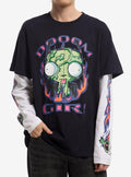 Invader Zim GIR Slime Flames Twofer Long-Sleeve T-Shirt