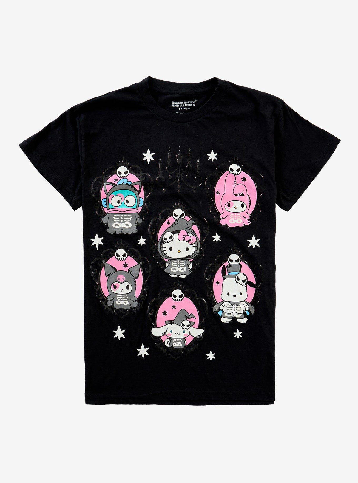 Hello Kitty And Friends Halloween Portrait T-Shirt