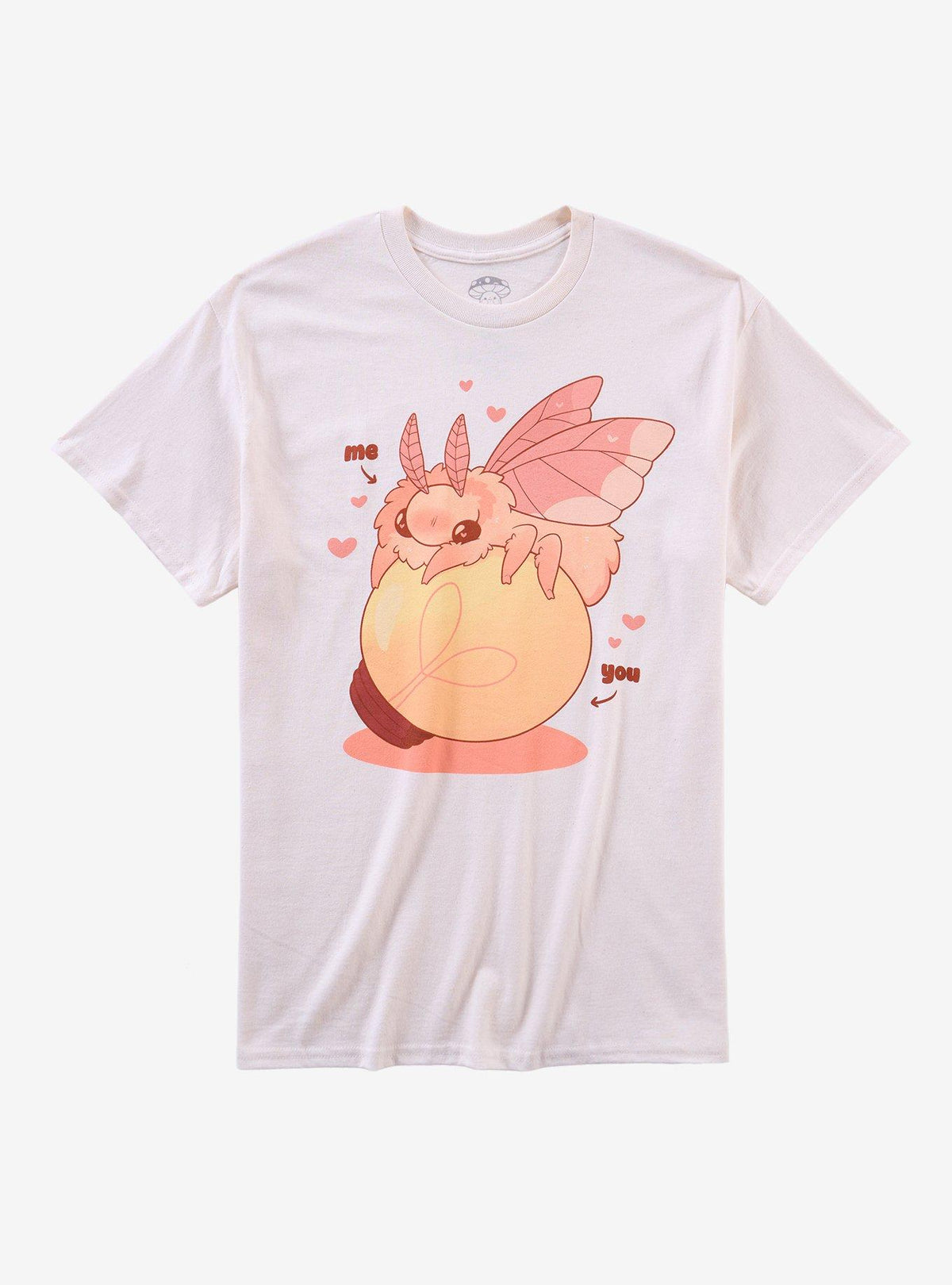 Pink Moth Lamp T-Shirt By Rihnlin
