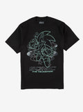 Sonic The Hedgehog Line Art Star T-Shirt
