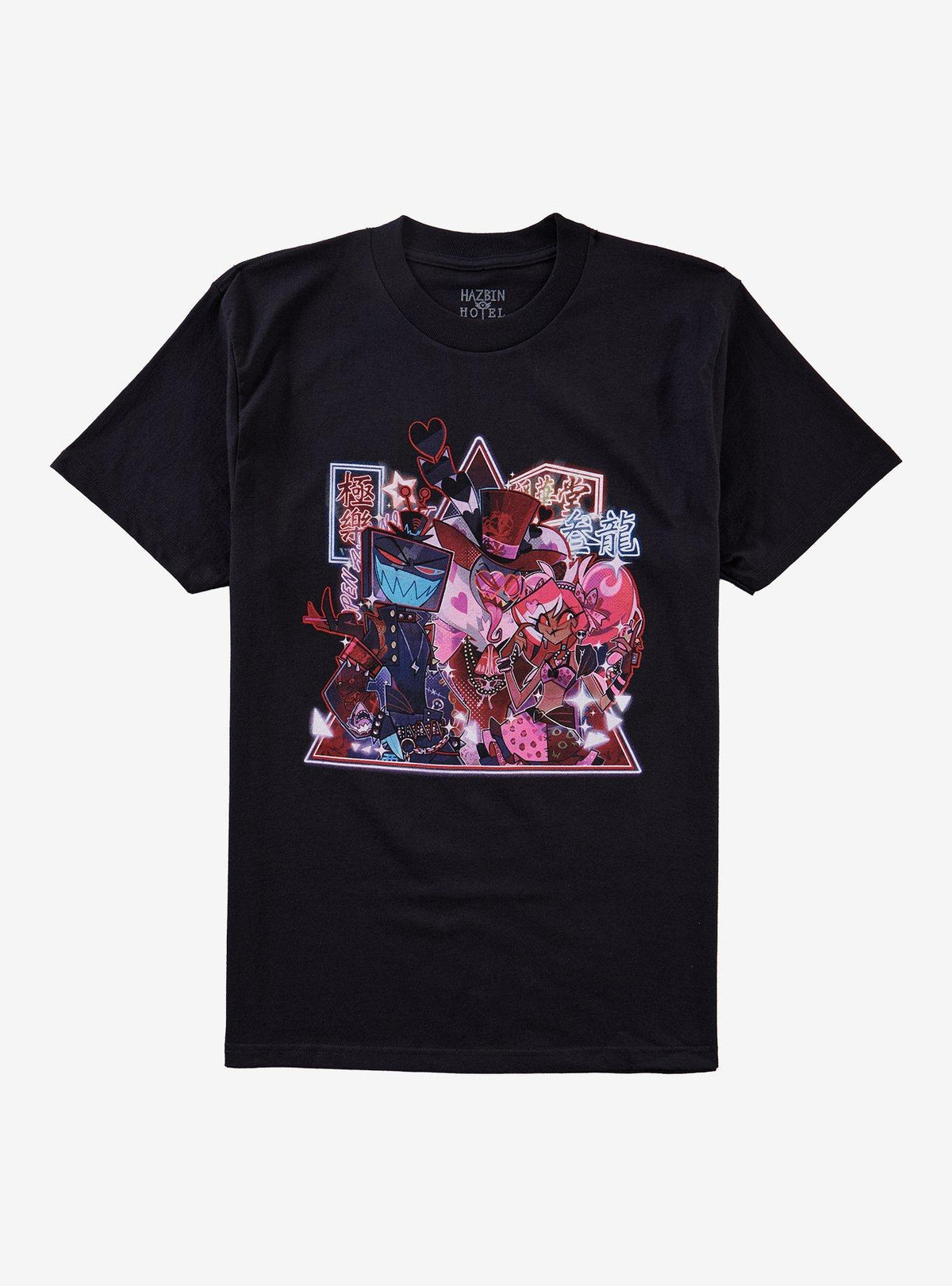 Hazbin Hotel The Vees Neon Signs T-Shirt