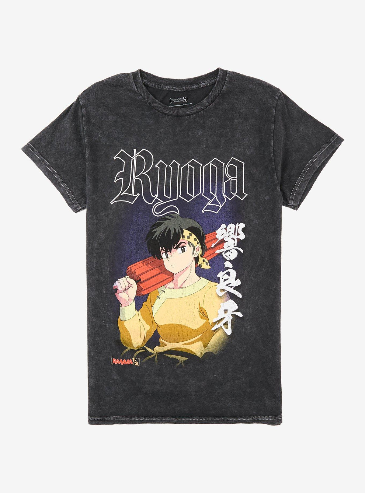 Ranma 1/2 Ryoga Profile Dark Wash T-Shirt