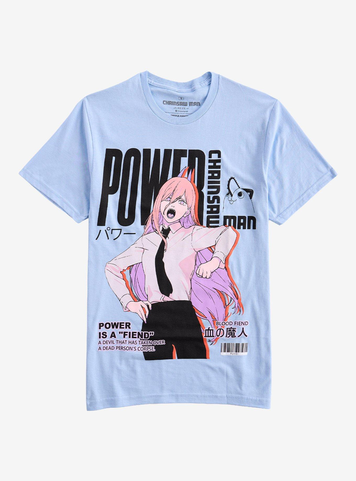 Chainsaw Man Power Magazine Cover T-Shirt