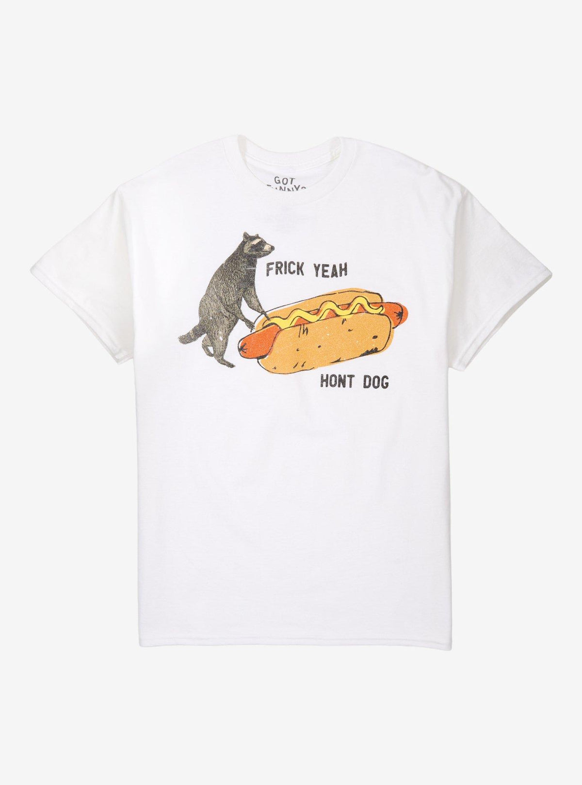 Hot Dog Raccoon T-Shirt By Got Funny?