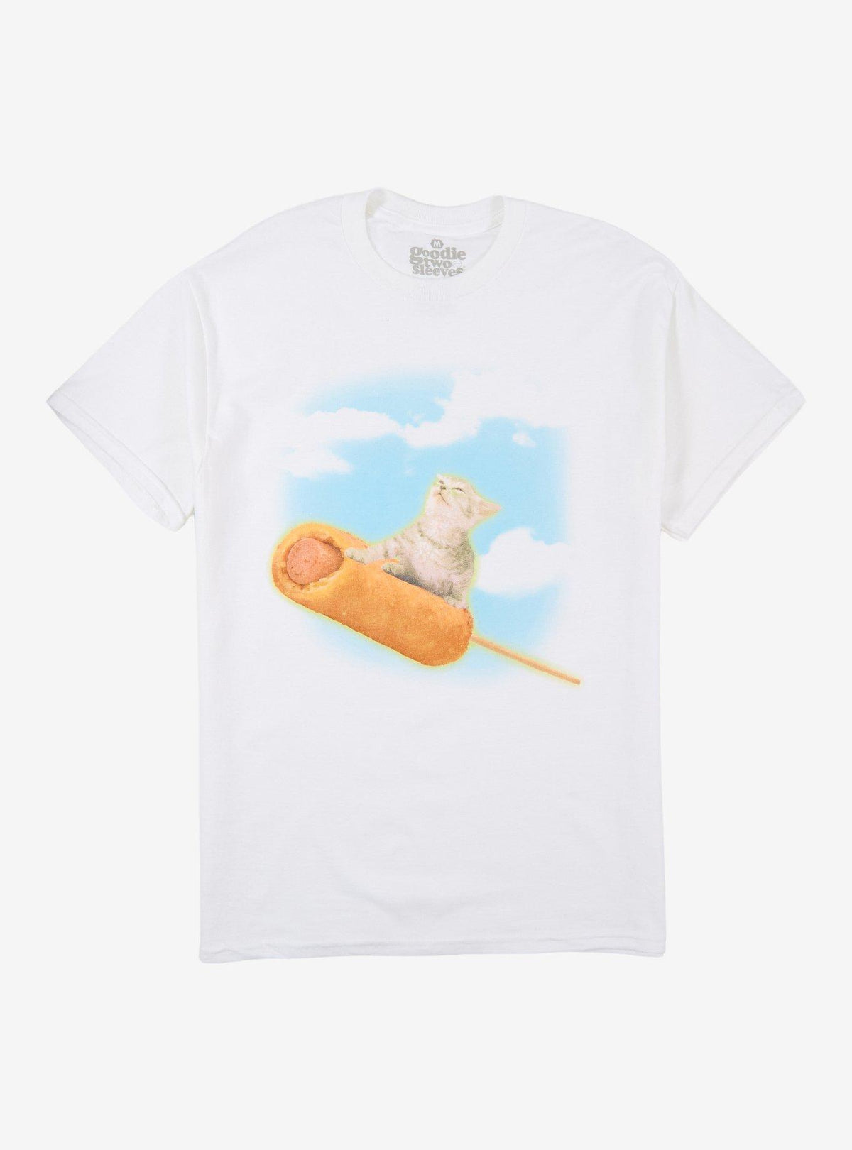 Cat Corndog T-Shirt By Goodie Two Sleeves