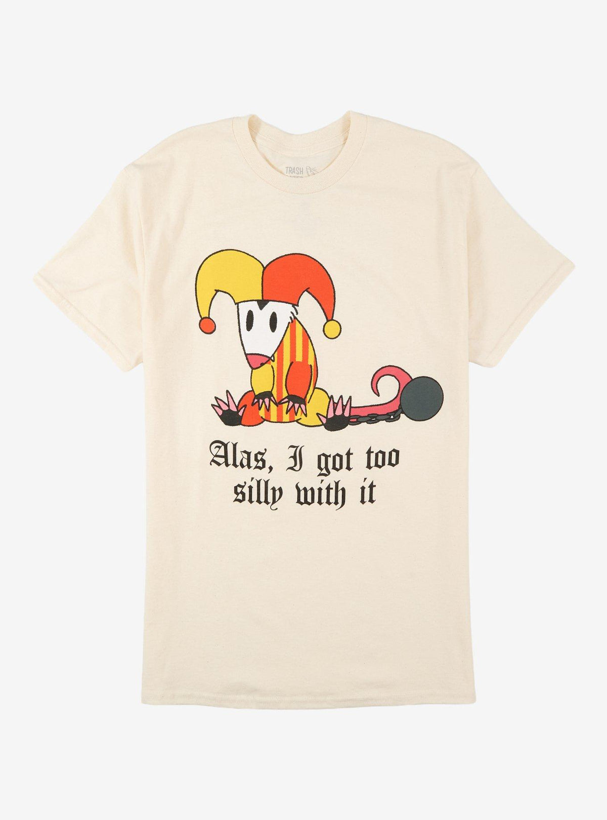 Too Silly Possum Jester T-Shirt By Trash Eater Design