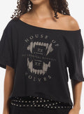 My Chemical Romance House Of Wolves Girls Off-Shoulder T-Shirt