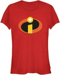Pixar Incredibles Logo Womens Fast Fashion Short Sleeve Tee Shirt