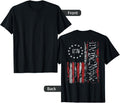 Print On Back American Flag Patriotic 1776 We The People Usa