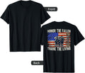 Honor The Fallen Thank The Living Usa Flag Memorial Day Back
