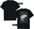 Bass Fishing American Camo Usa Flag For Fisherman On Back