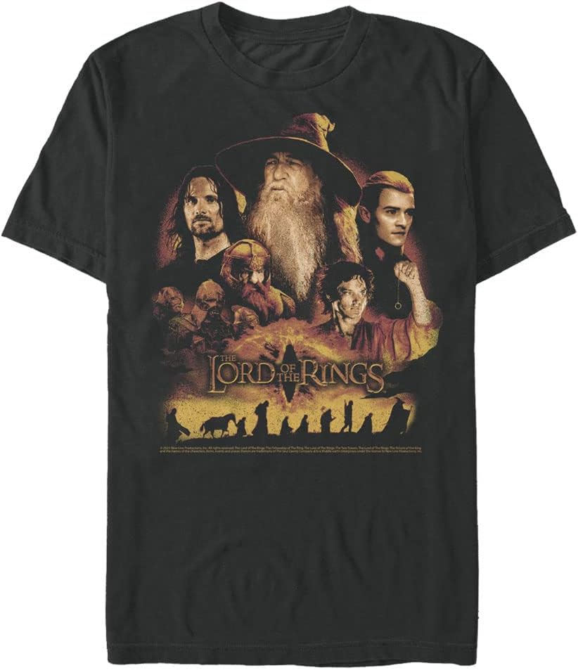 Lord Of Rings Big Tall Lord Fellowship Of Ring Character Heads Mens