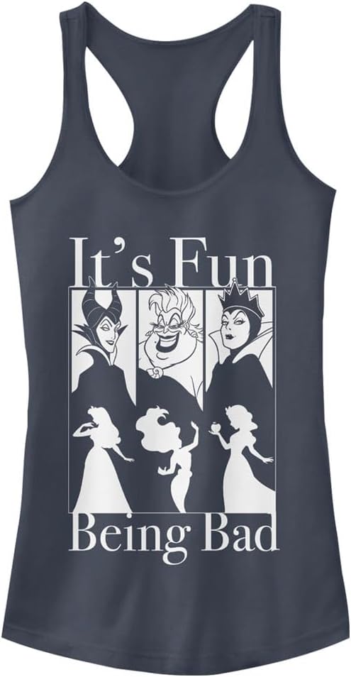 Womens Its Fun Being Bad Ideal Racerback Graphic Tank Top