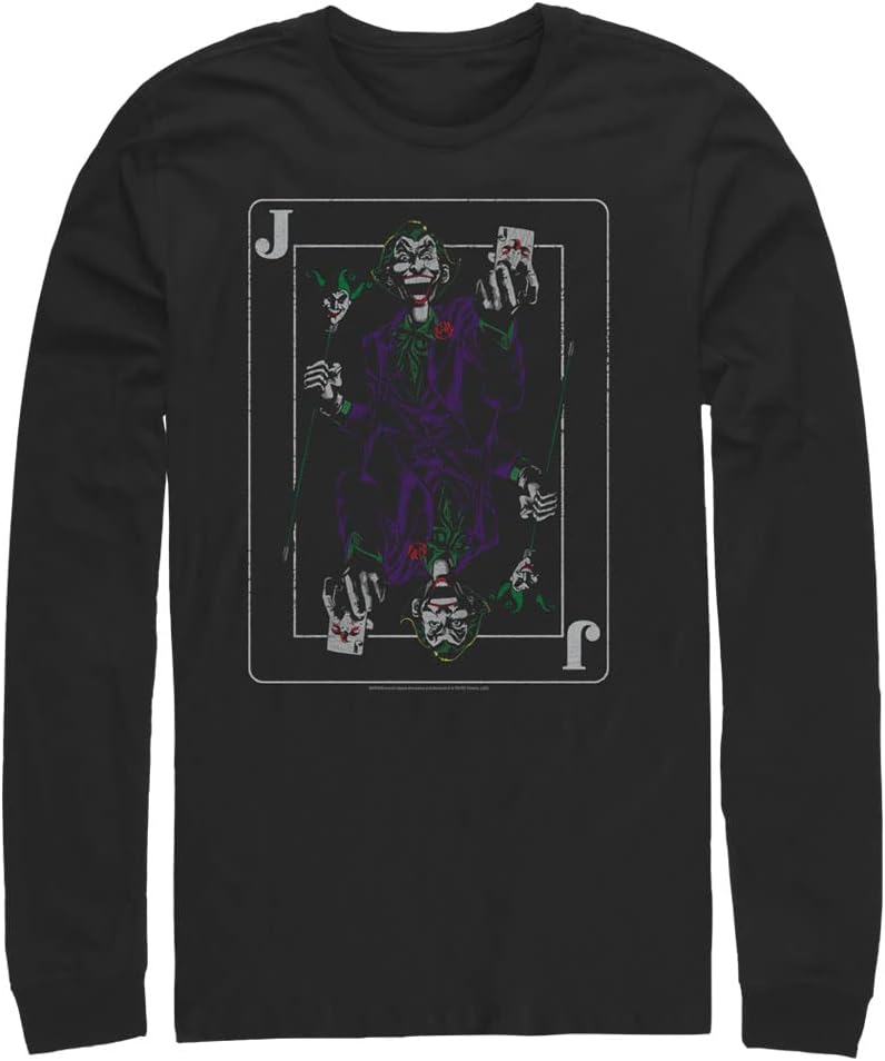Harry Potter Big Tall Batman Jokers Wild Mens Tops Long Sleeve Tee
