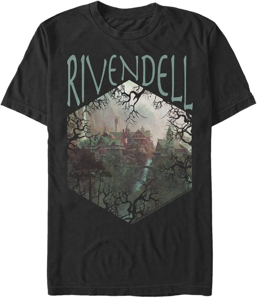 Lord Of Rings Fellowship Of Ring Rivendell Hexagon Mens Tops Short Sleeve