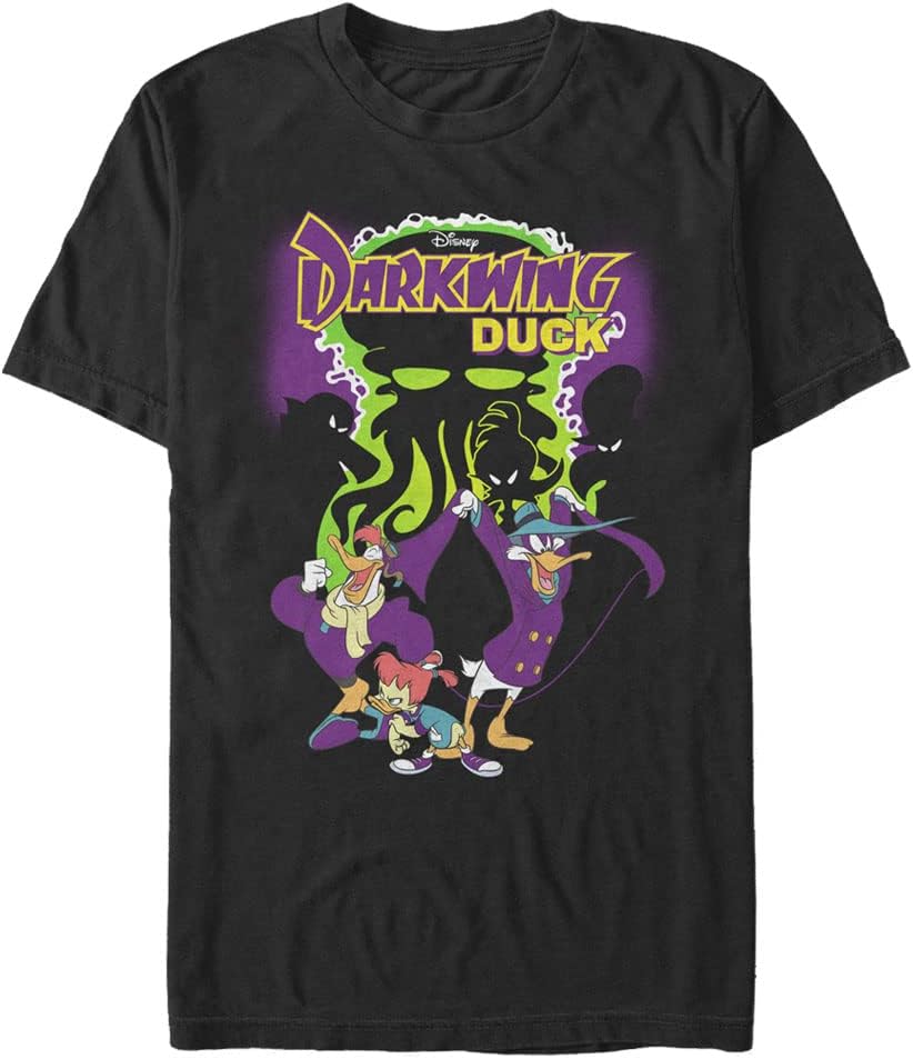 Big Tall Darkwing Duck Dangerous Mens Tops Short Sleeve Tee Shirt