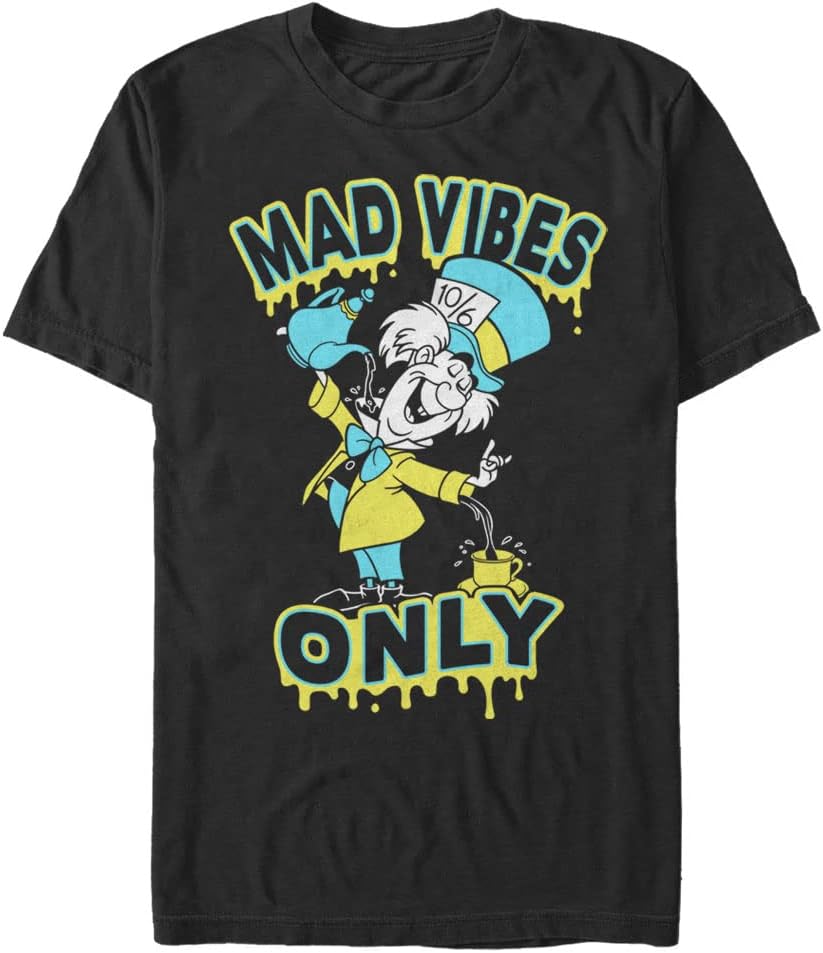 Big Tall Alice In Wonderland Spill It Hatter Mens Tops Short Sleeve