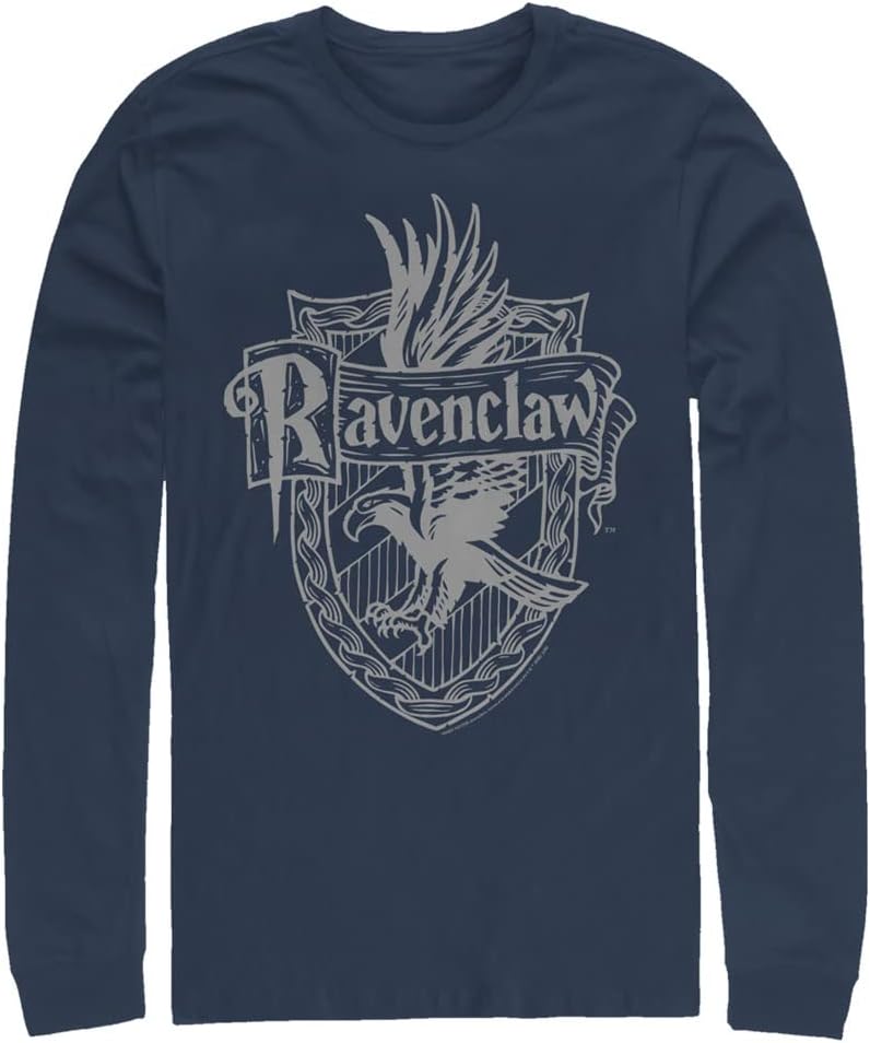 Harry Potter Warner Brothers Sorcerers Stone Ravenclaw Crest Mens Tops Long Sleeve