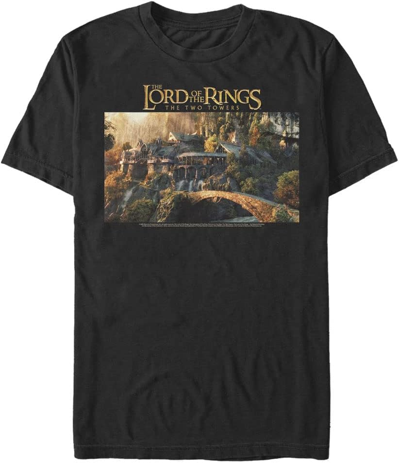 Lord Of Rings Two Towers Rivendell Mens Tops Short Sleeve Tee Shirt