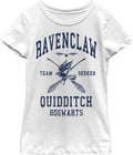 Harry Potter Kids Ravenclaw Quidditch Seeker Girls Solid Crew Tee